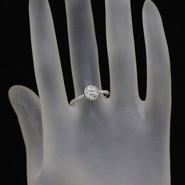 K18WG ダイヤモンド リング 0.28ct — セルビーオンラインストア