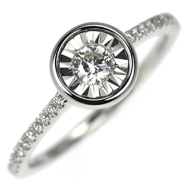 K18WG ダイヤモンド リング 0.28ct — セルビーオンラインストア