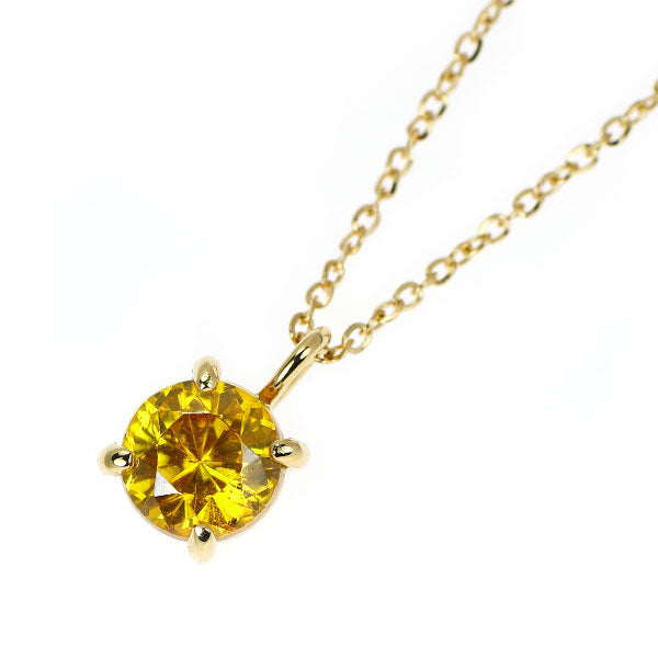希少 K18YG スファレライト ペンダントネックレス 1.031ct