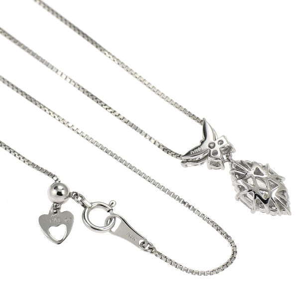 Pt900/ Pt850 マーキス ダイヤモンド ペンダントネックレス 0.594ct L SI1 D0.81ct