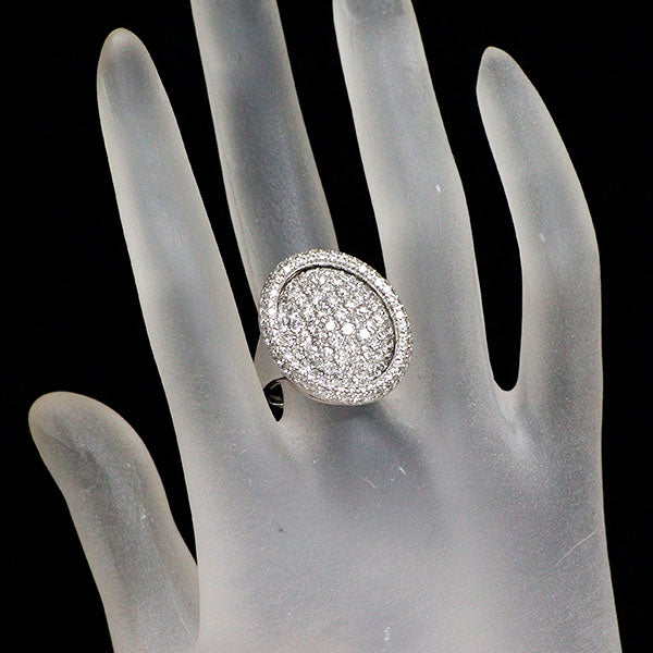 K18WG H&C ダイヤモンド リング 3.60ct