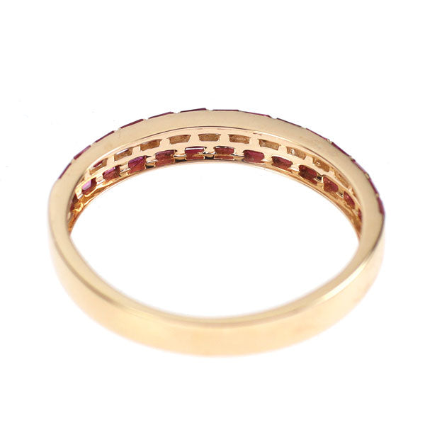 K18PG ルビー ダイヤモンド リング 0.38ct D0.13ct — セルビー
