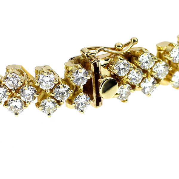 K18YG ダイヤモンド ブレスレット 9.95ct