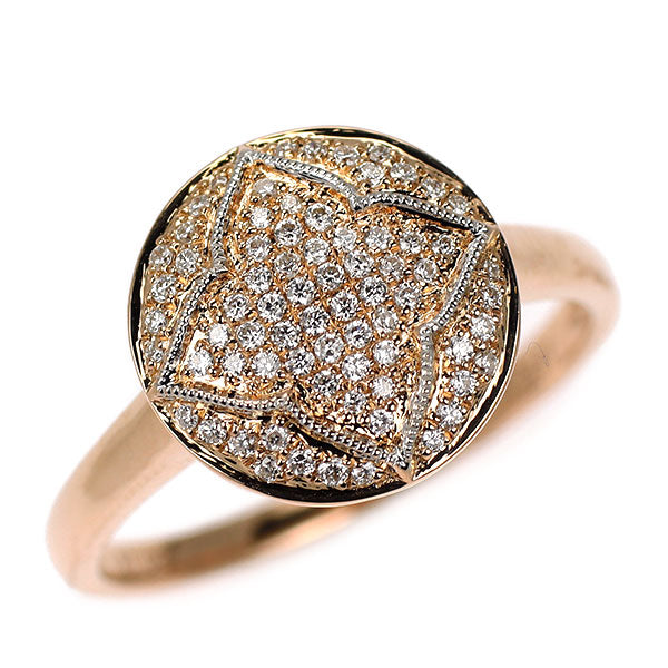 K18PG ダイヤモンド リング 0.18ct