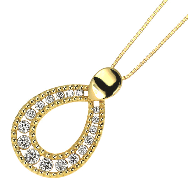 K18YG ダイヤモンド ペンダントネックレス 0.27ct