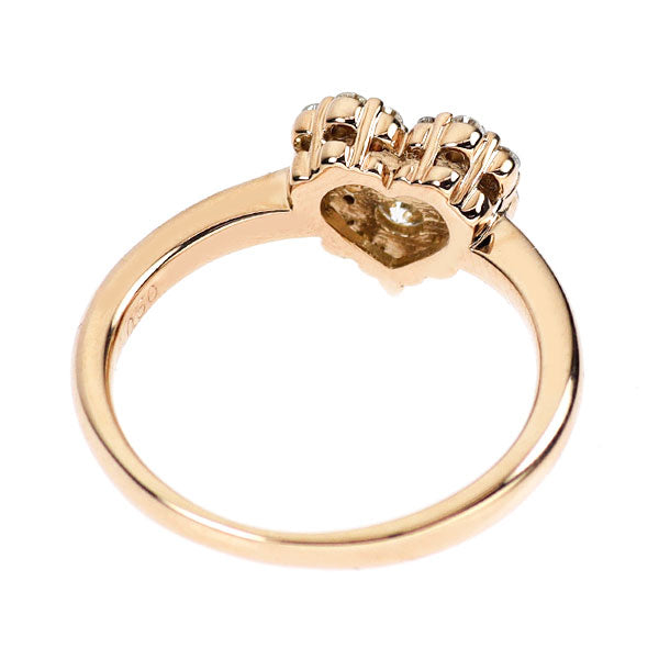 K18PG ダイヤモンド リング 0.50ct ハート