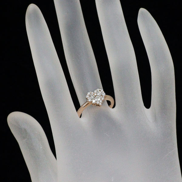 K18PG ダイヤモンド リング 0.50ct ハート