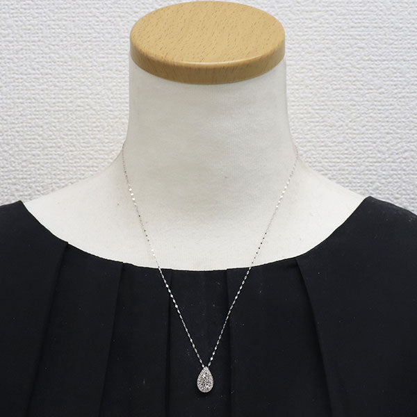 K18WG ダイヤモンド ペンダントネックレス 0.30ct — セルビー