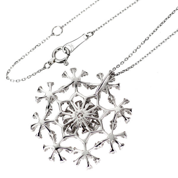Pt900/Pt850 ダイヤモンド ペンダントネックレス 0.373ct D1.32ct