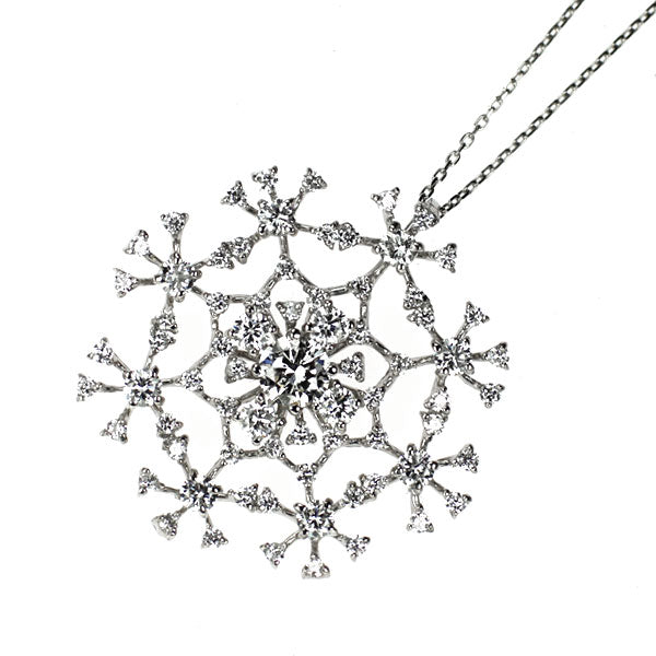 Pt900/Pt850 ダイヤモンド ペンダントネックレス 0.373ct D1.32ct