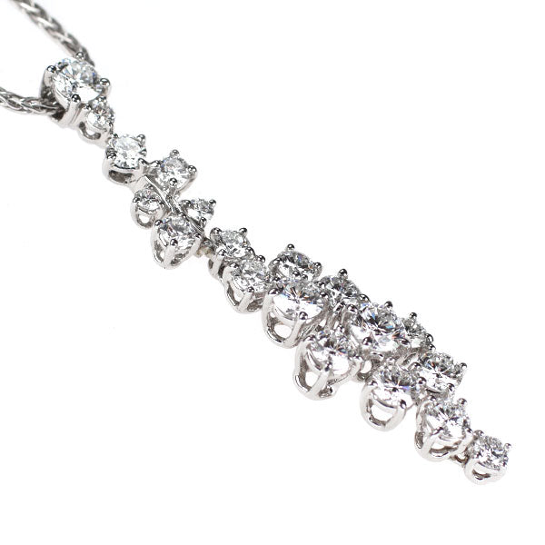 ロイヤルアッシャー Pt900/Pt850 ダイヤモンド ペンダントネックレス 1.80ct