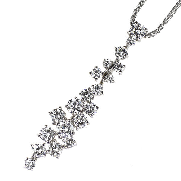 ロイヤルアッシャー Pt900/Pt850 ダイヤモンド ペンダントネックレス 1.80ct