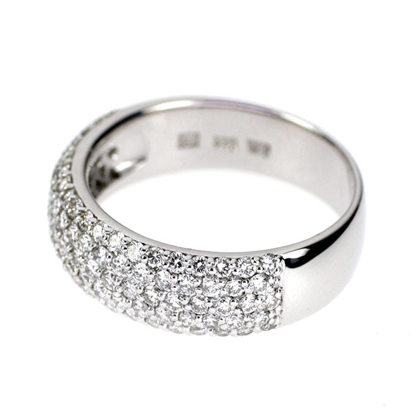 ポンテヴェキオ K18WG ダイヤモンド リング 1.05ct パヴェ