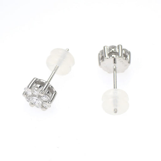 K18WG ダイヤモンド ピアス 0.50ct — セルビーオンラインストア