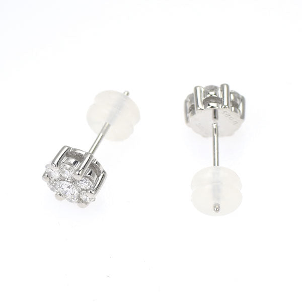 K18WG ダイヤモンド ピアス 0.50ct — セルビーオンラインストア