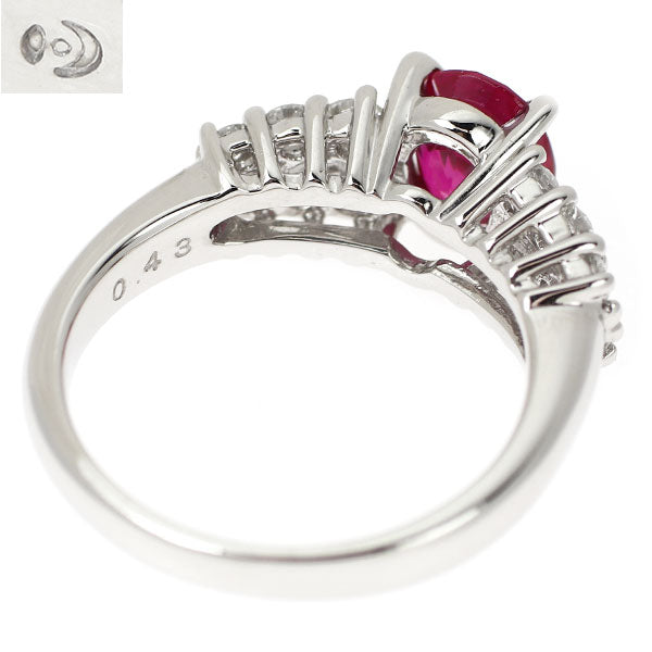 田崎真珠 Pt900 ビルマ/ミャンマー産 ルビー ダイヤモンド リング 1.31ct D0.43ct 《セルビー銀座店》【中古】