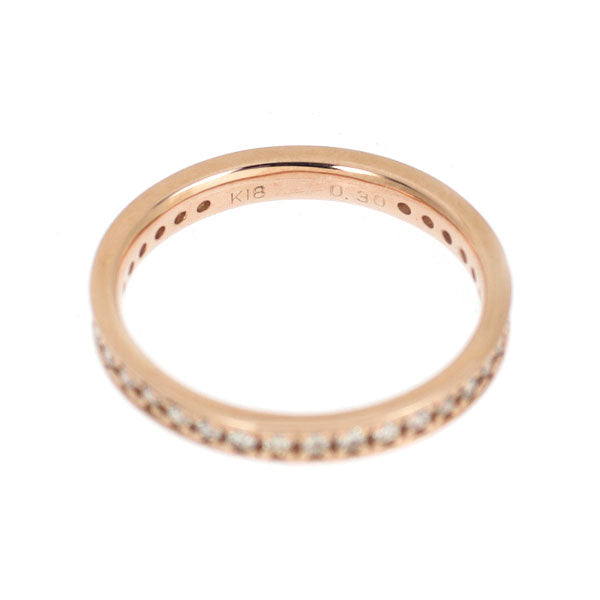 K18PG ダイヤモンド リング 0.30ct フルエタニティ ピンキー