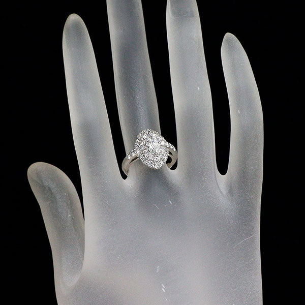 Pt900 マーキス ダイヤモンド リング 0.514ct D1.23ct