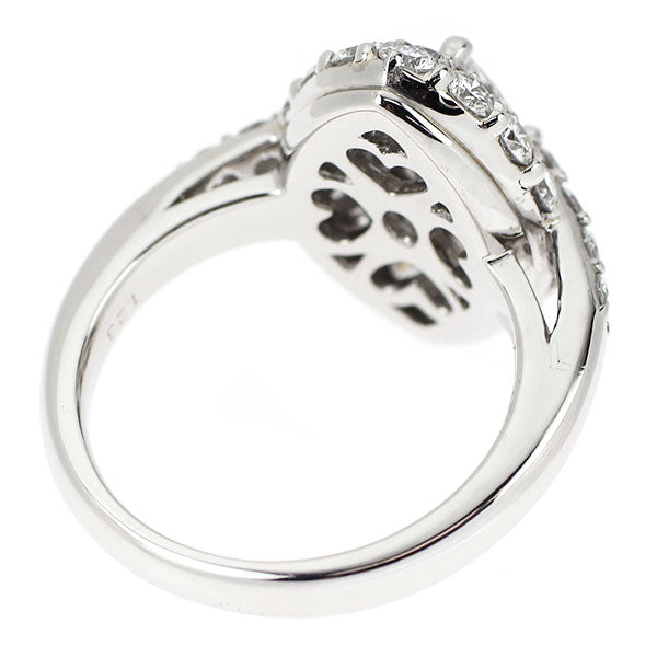 Pt900 マーキス ダイヤモンド リング 0.514ct D1.23ct