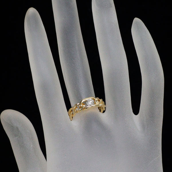 K18YG ダイヤモンド リング 0.28ct