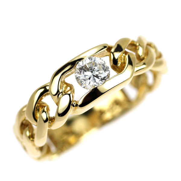 K18YG ダイヤモンド リング 0.28ct