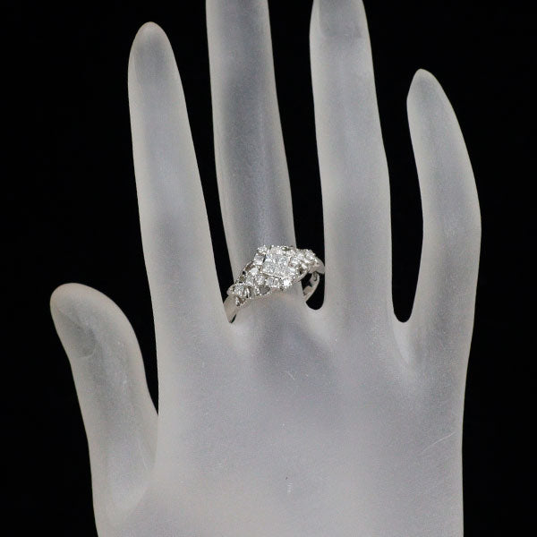 Pt950 ダイヤモンド リング 0.55ct  ミステリーセッティング