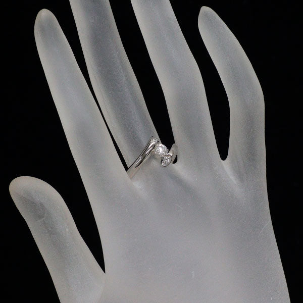 Pt900 ダイヤモンド リング 0.342ct D0.04ct
