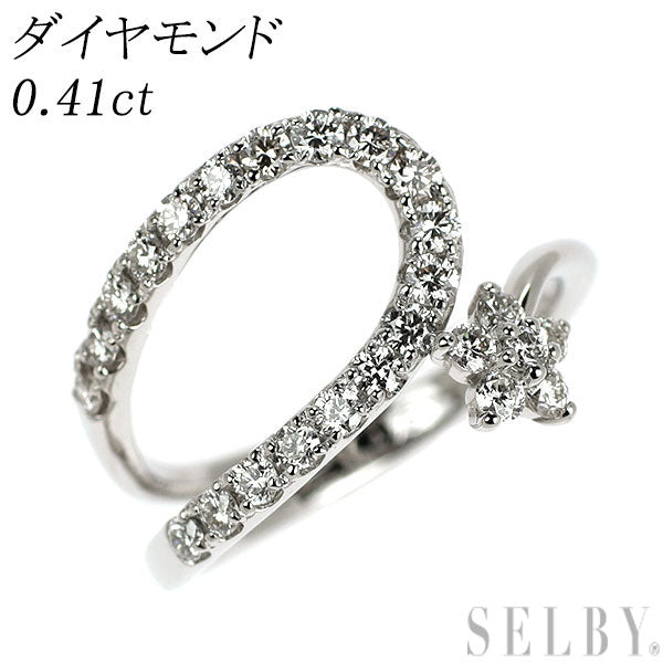 Pt950 ダイヤモンド リング 0.41ct ピンキー
