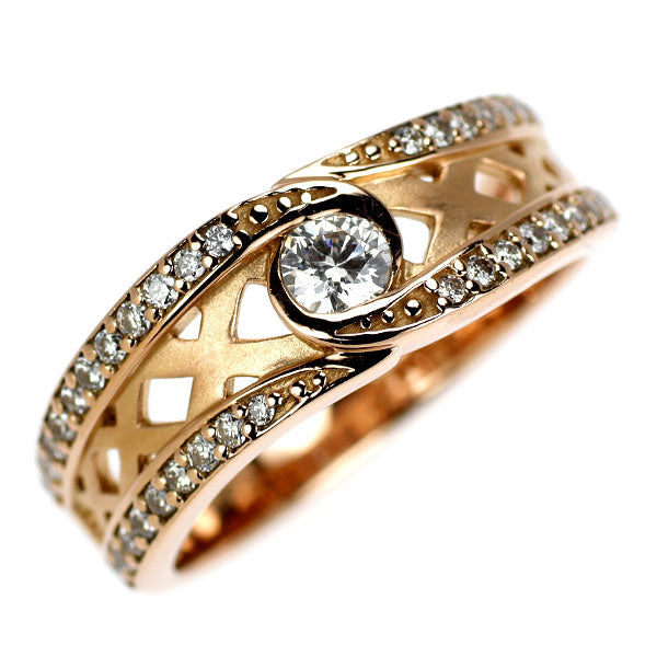 K18PG ダイヤモンド リング 0.36ct