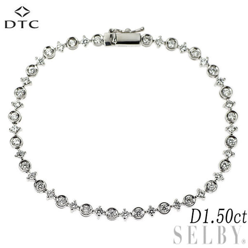 DTC K18WG ダイヤモンド テニスブレスレット 1.50ct LINE — セルビー