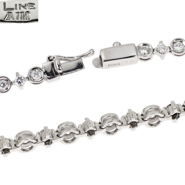 DTC K18WG ダイヤモンド テニスブレスレット 1.50ct LINE