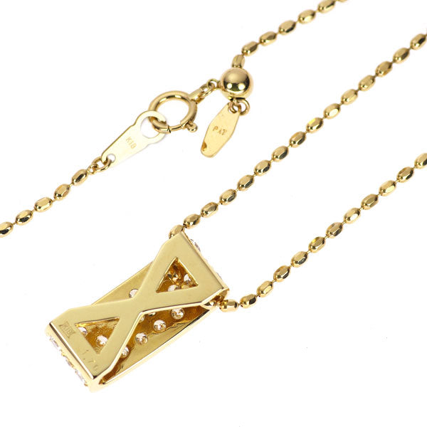 K18YG ダイヤモンド ペンダントネックレス 1.70ct パヴェ