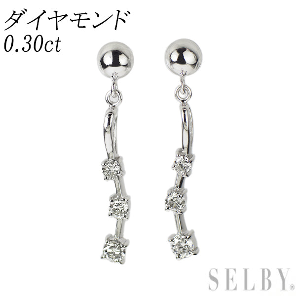 K14WG ダイヤモンド ピアス 0.30ct — セルビーオンラインストア K14WG ダイヤモンド ピアス 0.30ct — セルビーオンラインストア