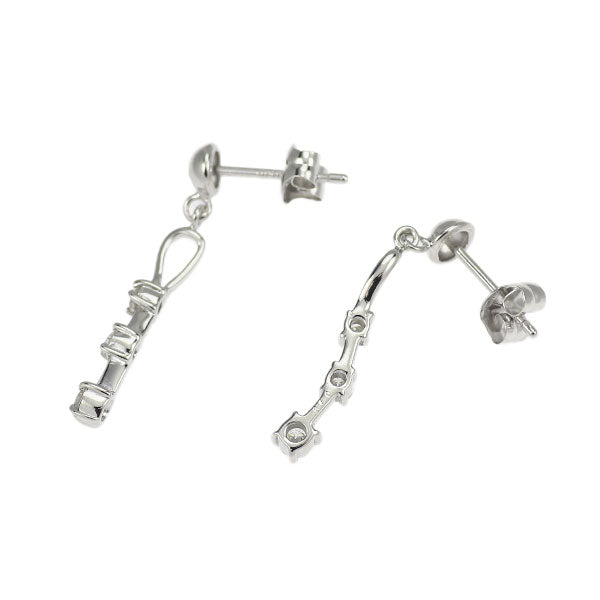 K14WG ダイヤモンド ピアス 0.30ct