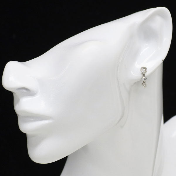 Pt900 ダイヤモンド ピアス 1.603ct スリーストーン