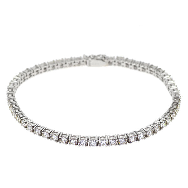 Pt850 H&C ダイヤモンド テニス ブレスレット 5.33ct