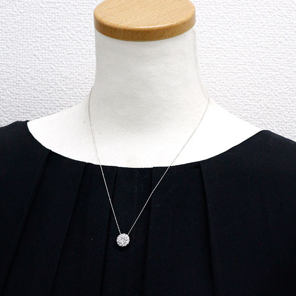 K18WG ダイヤモンド ペンダントネックレス 1.00ct