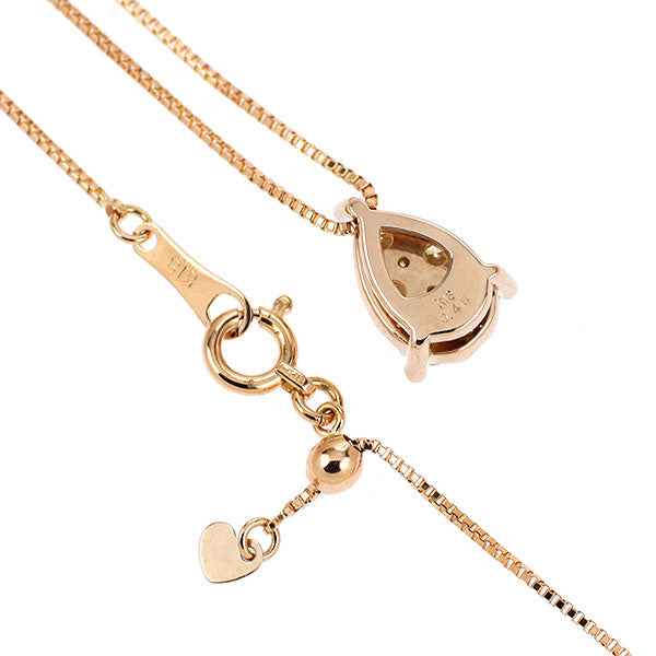 K18PG ダイヤモンド ペンダントネックレス 0.45ct