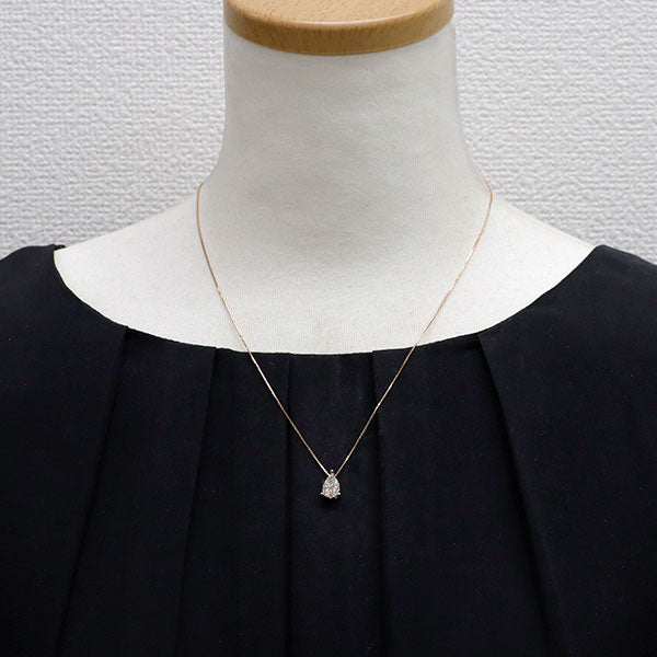 K18PG ダイヤモンド ペンダントネックレス 0.45ct