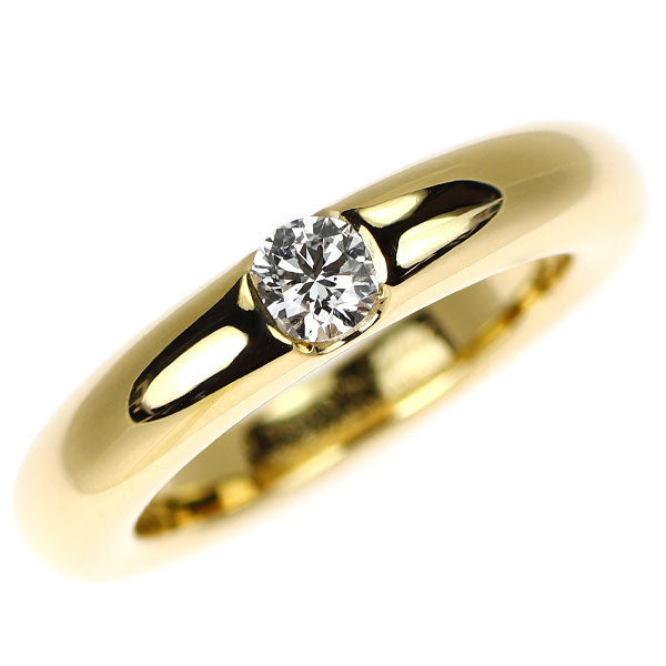カルティエ K18YG ダイヤモンド リング 0.25ct エリプス 52号