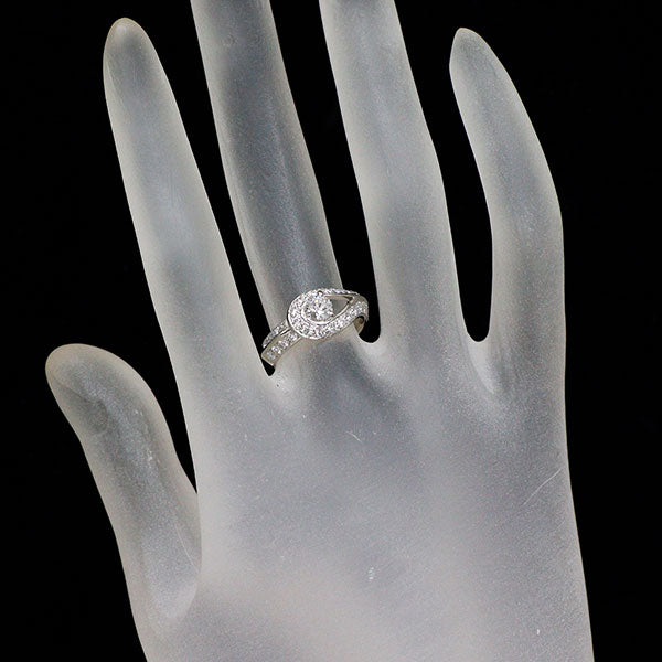 ヴァンクリーフ＆アーペル Pt950 ダイヤモンド ダイヤモンド リング 0.30ct D VVS1 VG クチュール 48号 《セルビー銀座店》【中古】