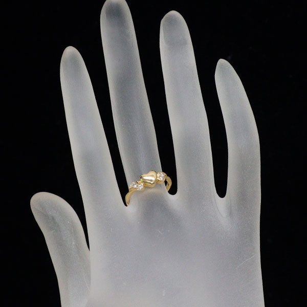 ミキモト K18YG ダイヤモンド リング 0.10ct ハート