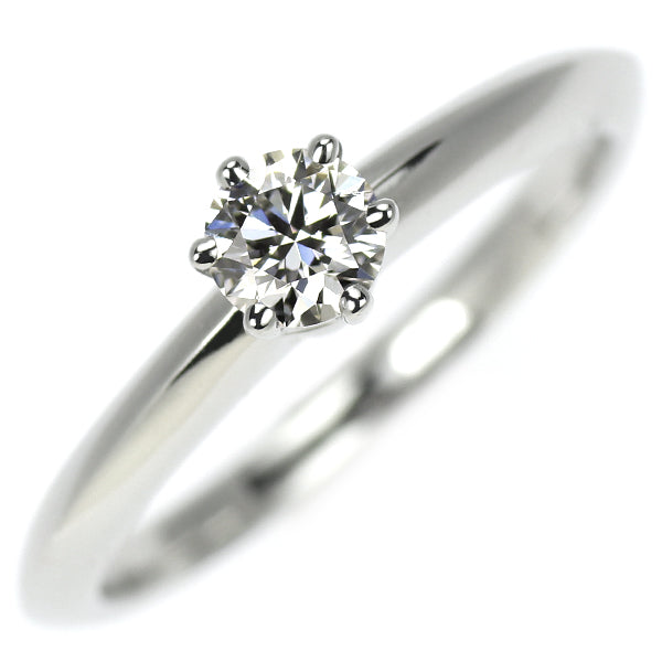 ティファニー Pt950 ダイヤモンド リング 0.25ct E VS1 G/VG ソリティア