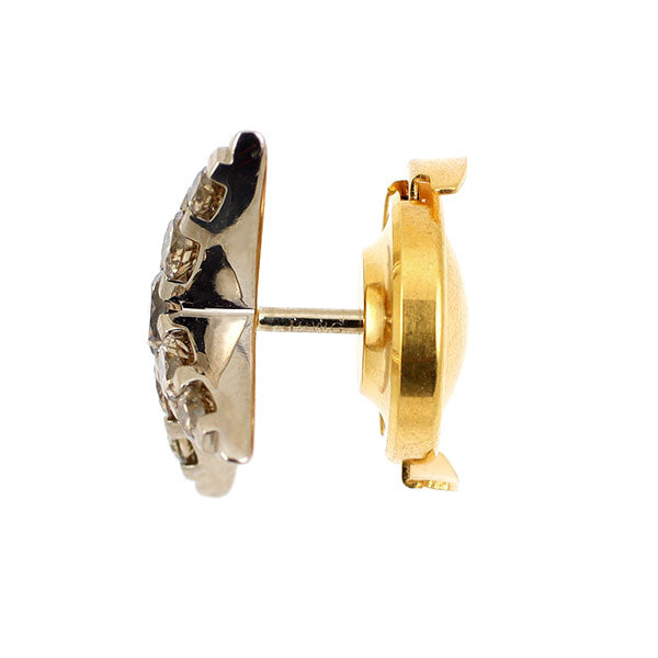 カシケイ K18BG ブラウン ダイヤモンド ピンブローチ 0.50ct