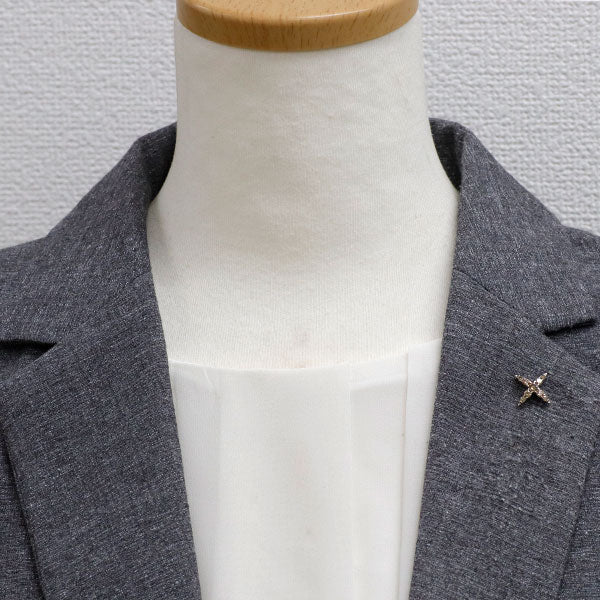 カシケイ K18BG ブラウン ダイヤモンド ピンブローチ 0.50ct