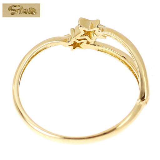 スタージュエリー K18YG ダイヤモンド ピンキーリング 0.01ct スター