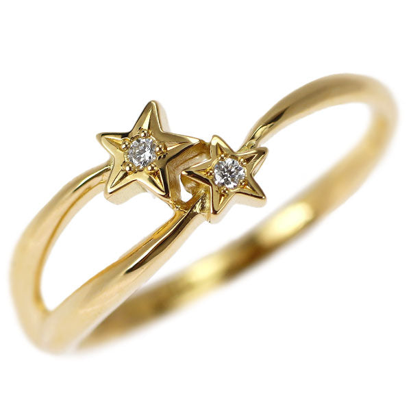 スタージュエリー K18 YG ダイヤモンド ピンキーリング 1号 スタージュエリー K18YG ダイヤモンド ピンキーリング 0.01ct スター