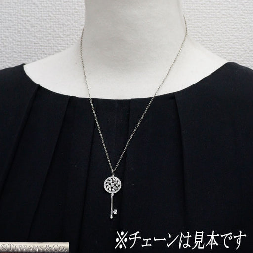 ティファニー Pt950 ダイヤモンド ペンダントトップ ビクトリア