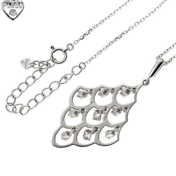 ミキモト Pt900/ Pt950 ダイヤモンド ペンダントネックレス 0.22ct