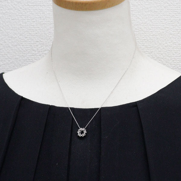 田崎真珠 Pt900/ Pt850 ダイヤモンド ペンダントネックレス 0.05ct